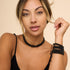 Noir x Gunmetal | Liens Kismet | Collier ras du cou